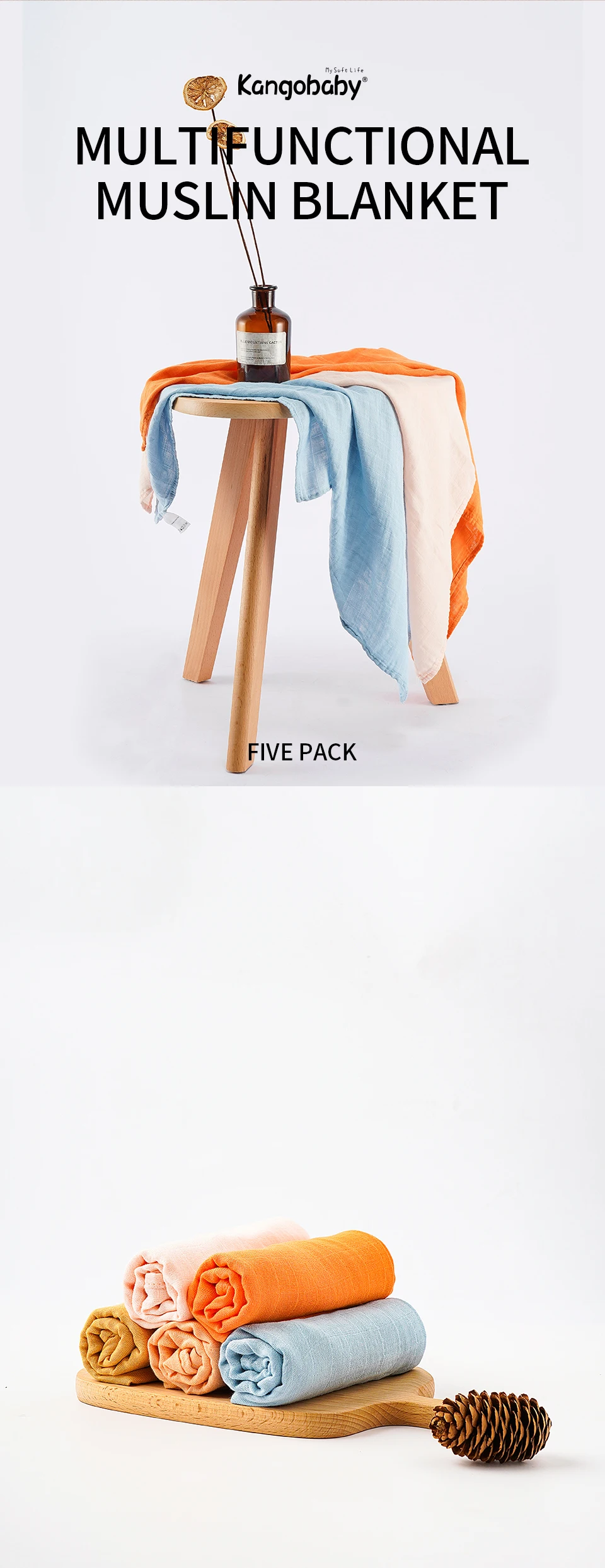 Burp Cloth Set (5pcs)