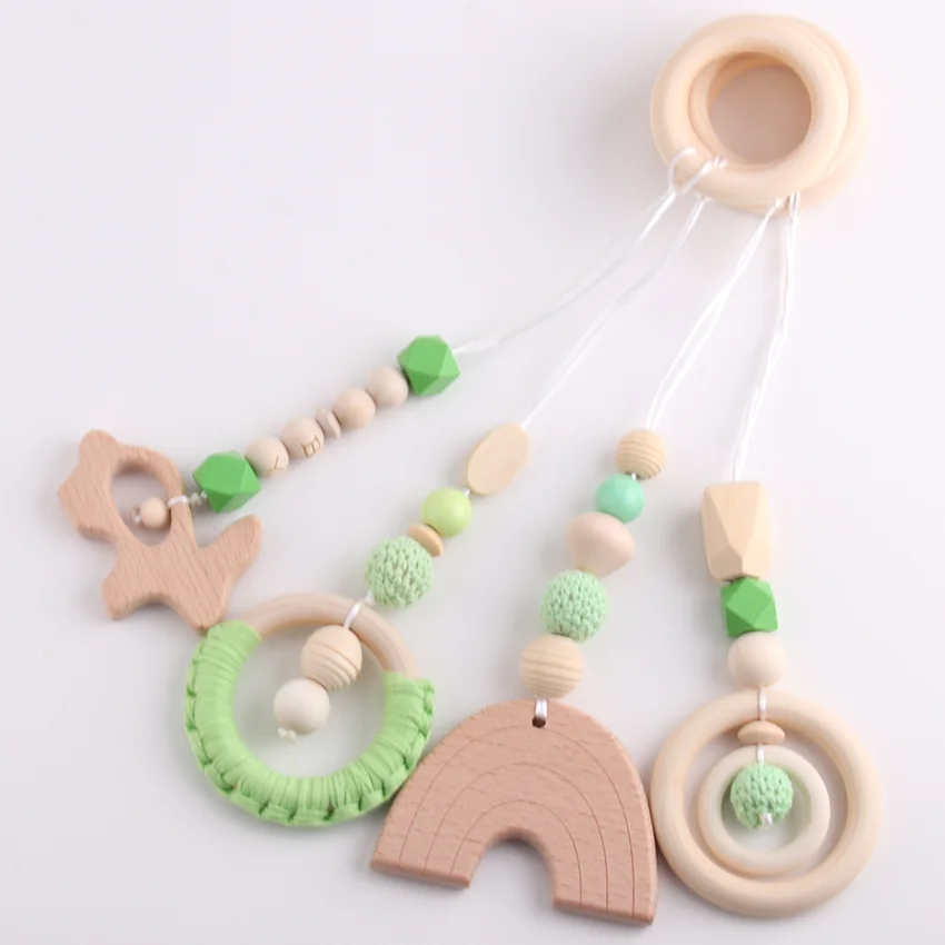 Wooden Pacifier Clip Chain