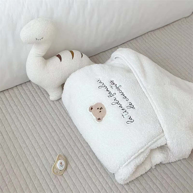 Cozy Bear Baby Plush Windproof Swaddle
