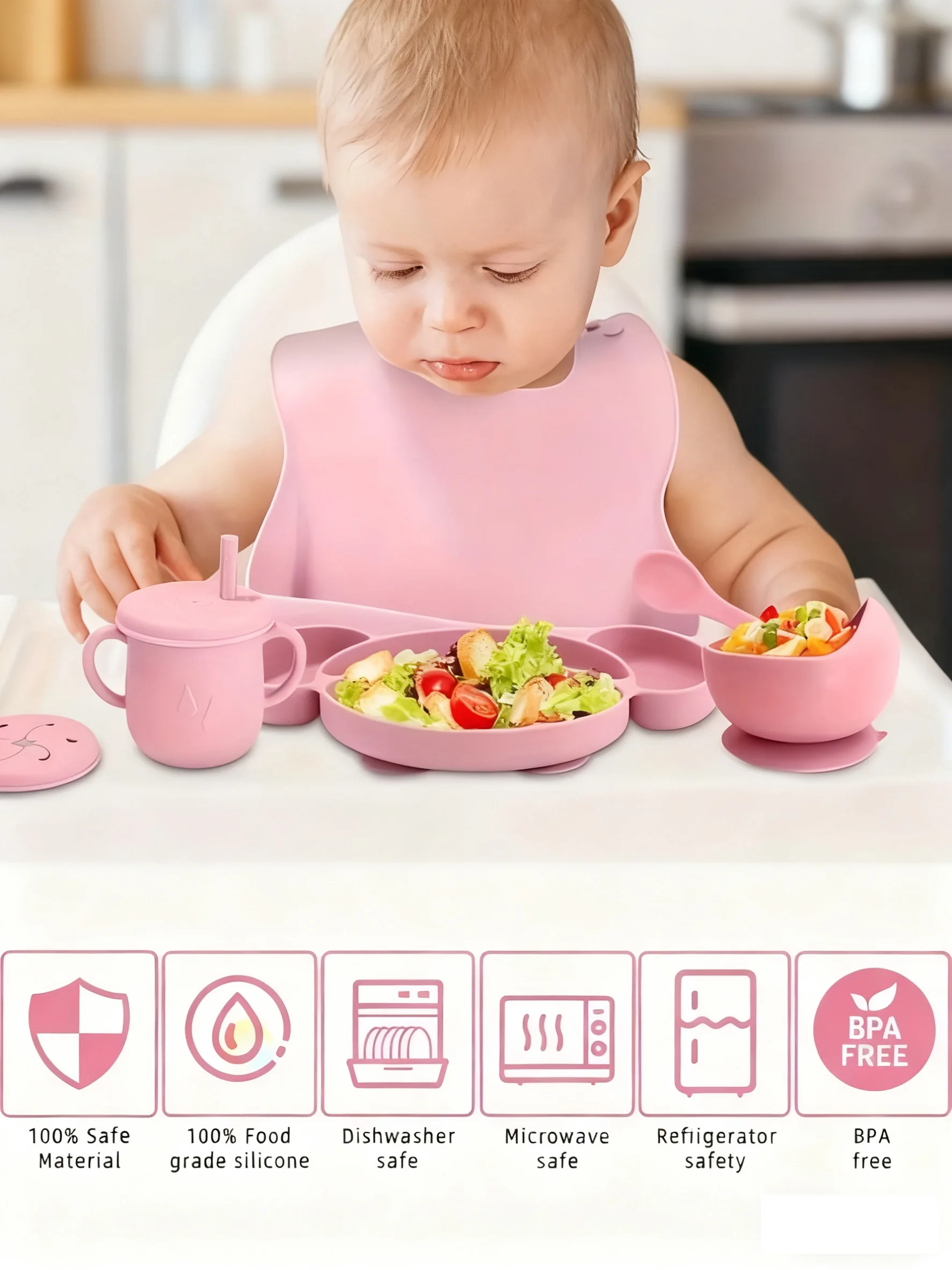 CozyHub Silicone Feeding Set