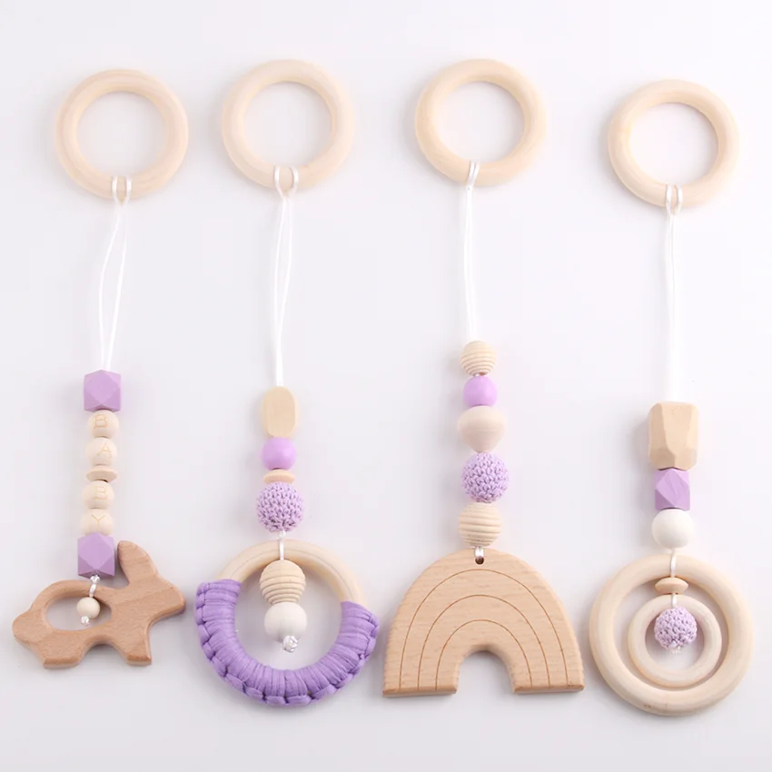 Wooden Pacifier Clip Chain