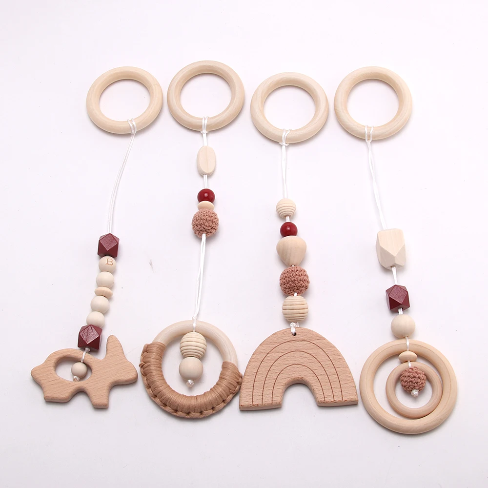 Wooden Pacifier Clip Chain