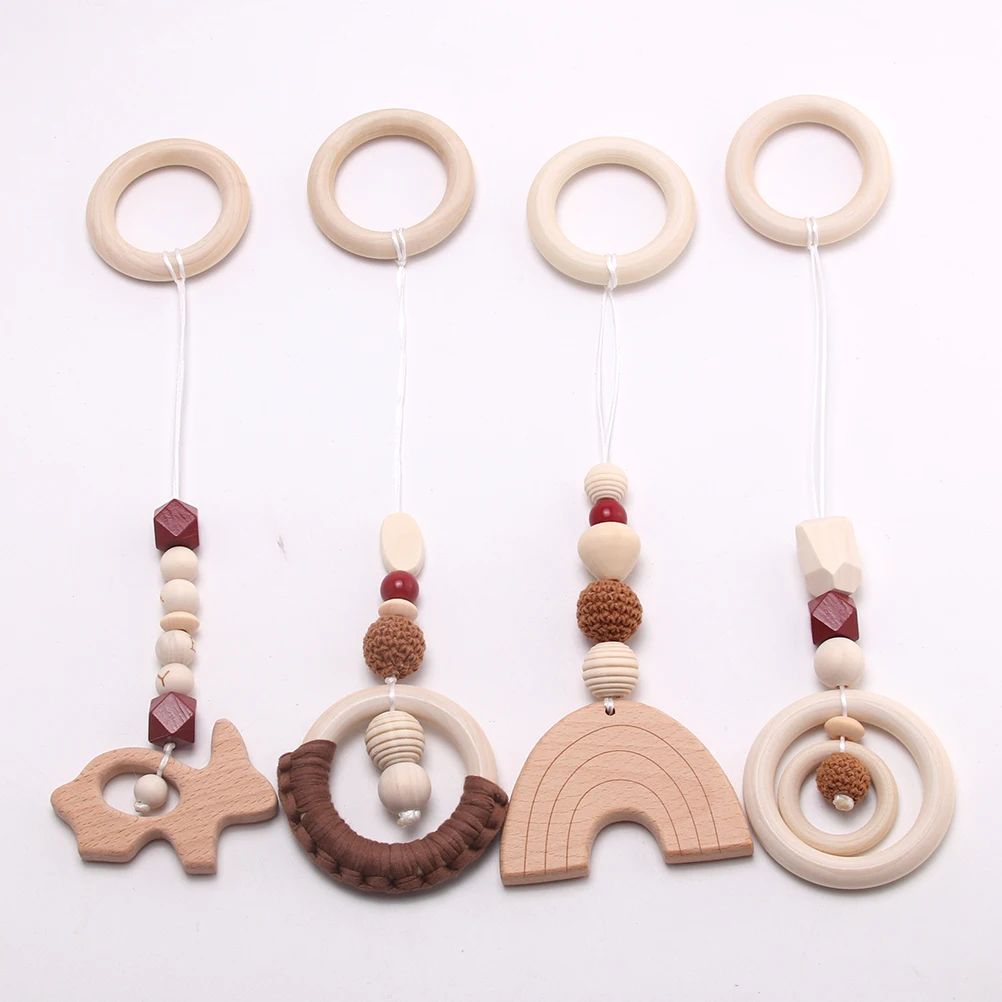 Wooden Pacifier Clip Chain