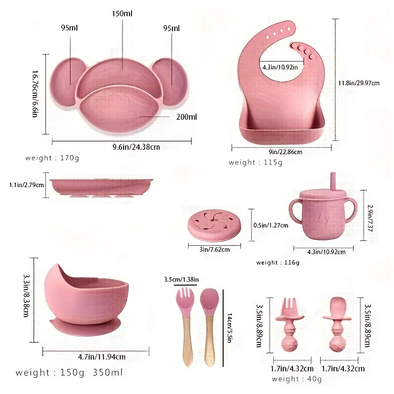 CozyHub Silicone Feeding Set