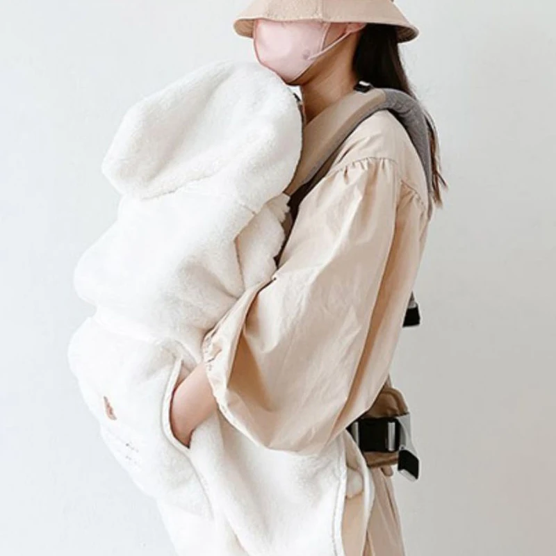 Cozy Bear Baby Plush Windproof Swaddle