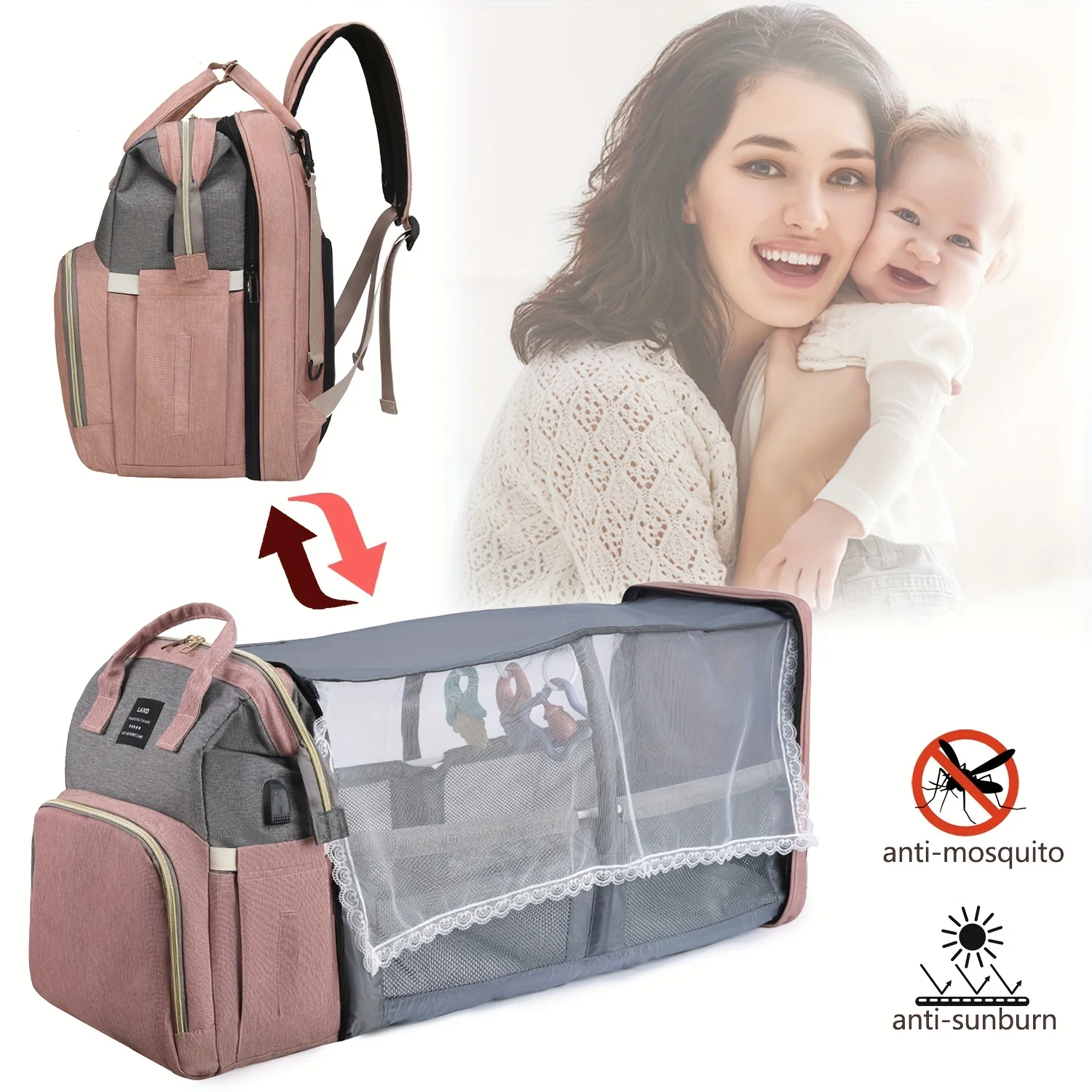 Multifunctional Baby Diaper Bag
