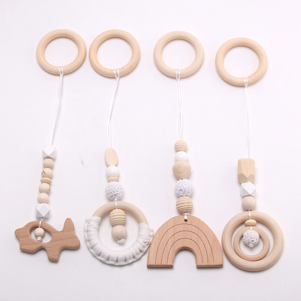 Wooden Pacifier Clip Chain