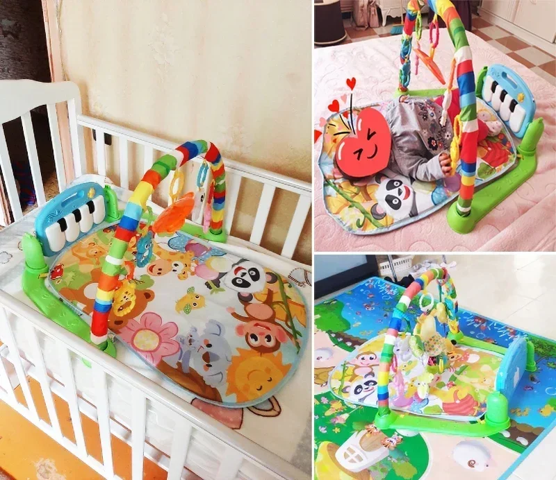 Baby Activity Gym Play Mat with Piano Keyboard