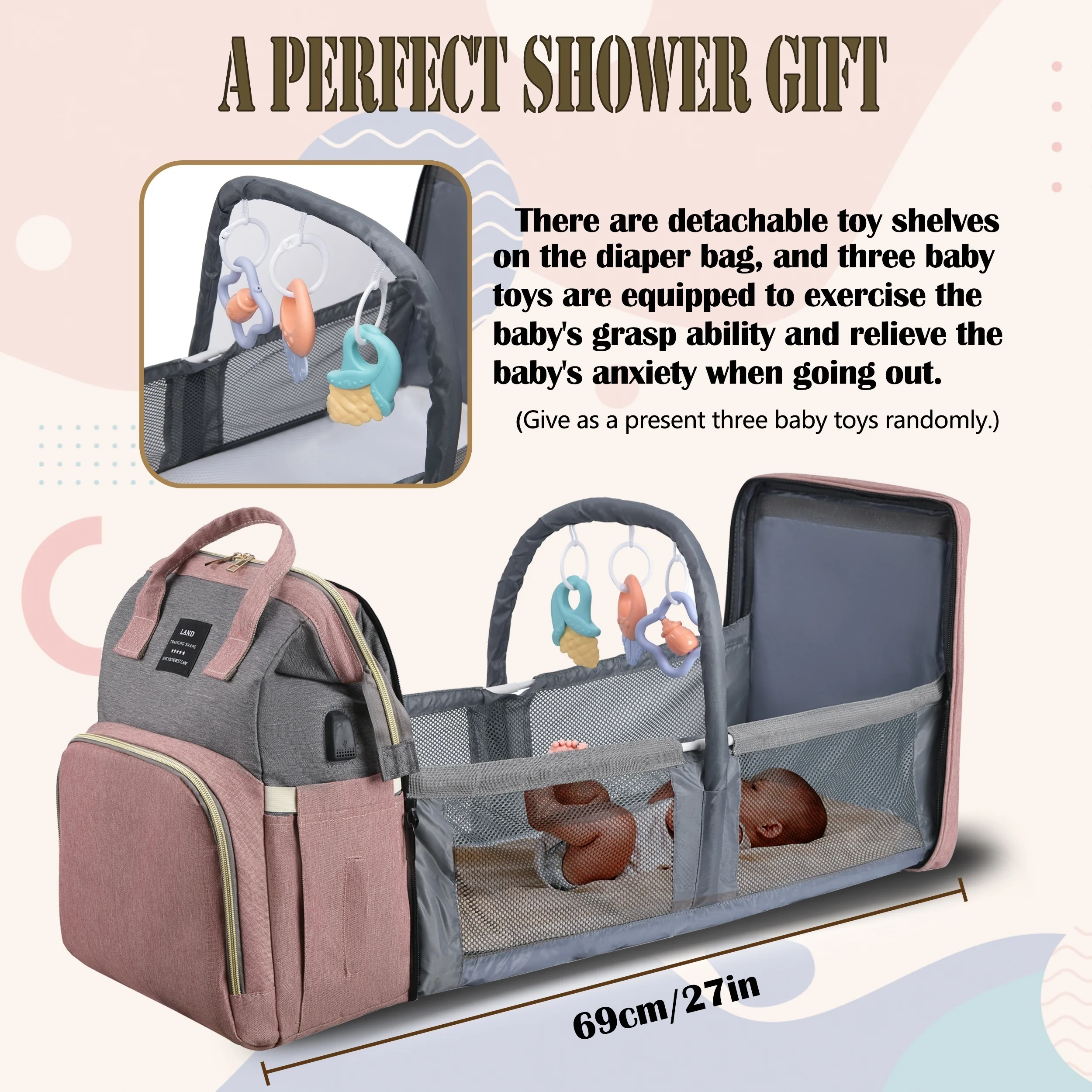 Multifunctional Baby Diaper Bag