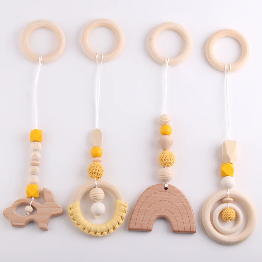 Wooden Pacifier Clip Chain