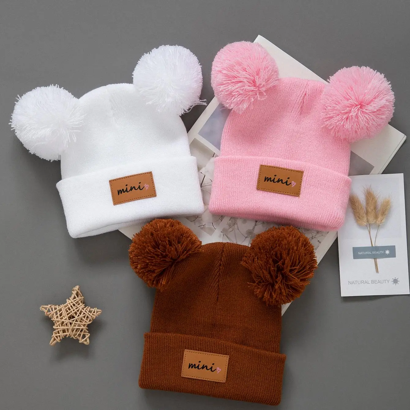 LittleSnow Knit Beanie 3‑Pack