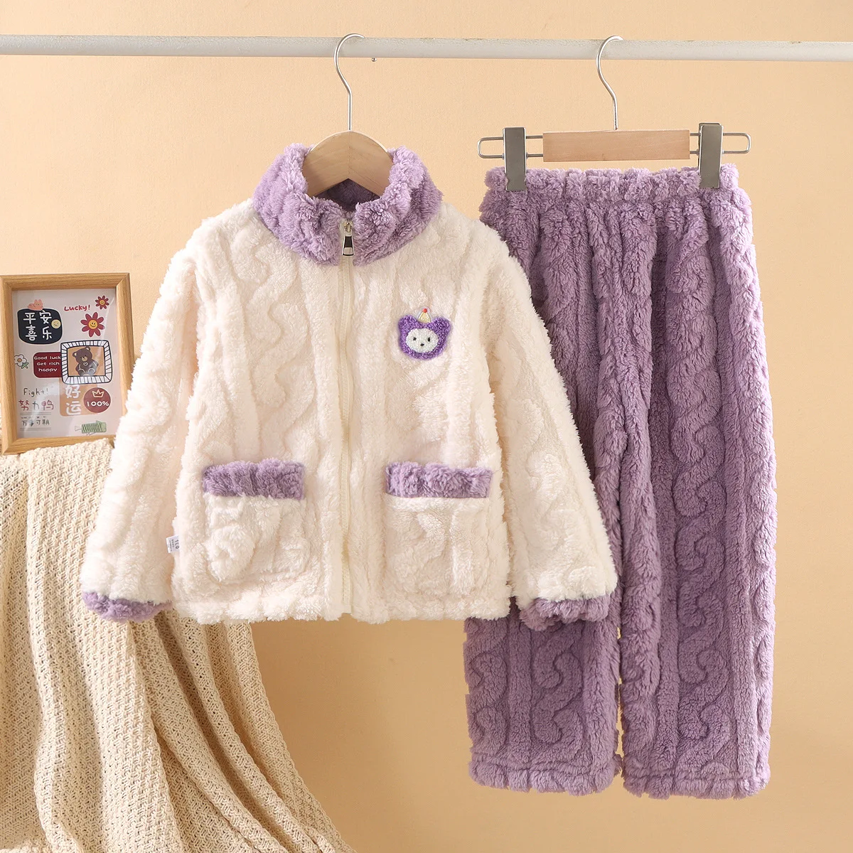 MoonMuffin Coral Fleece Sleepwear
