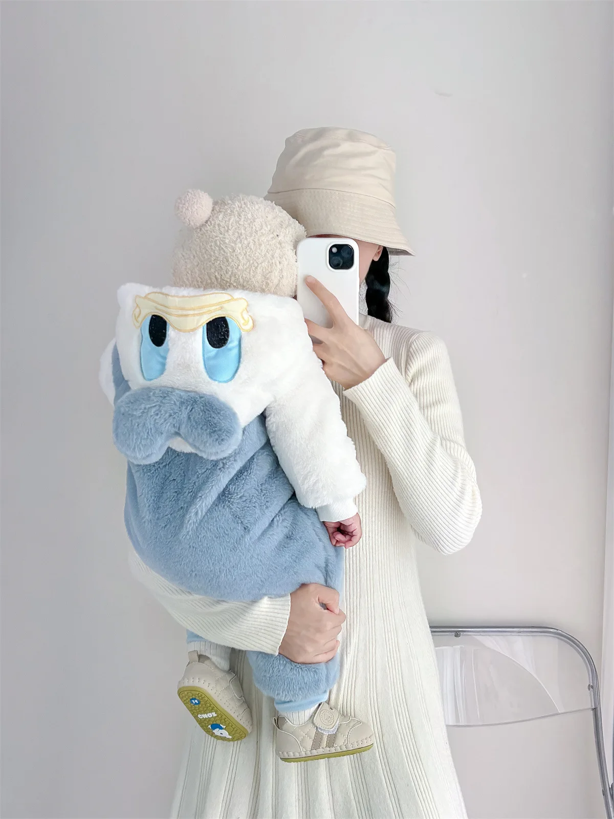 Hooded Fleece Romper