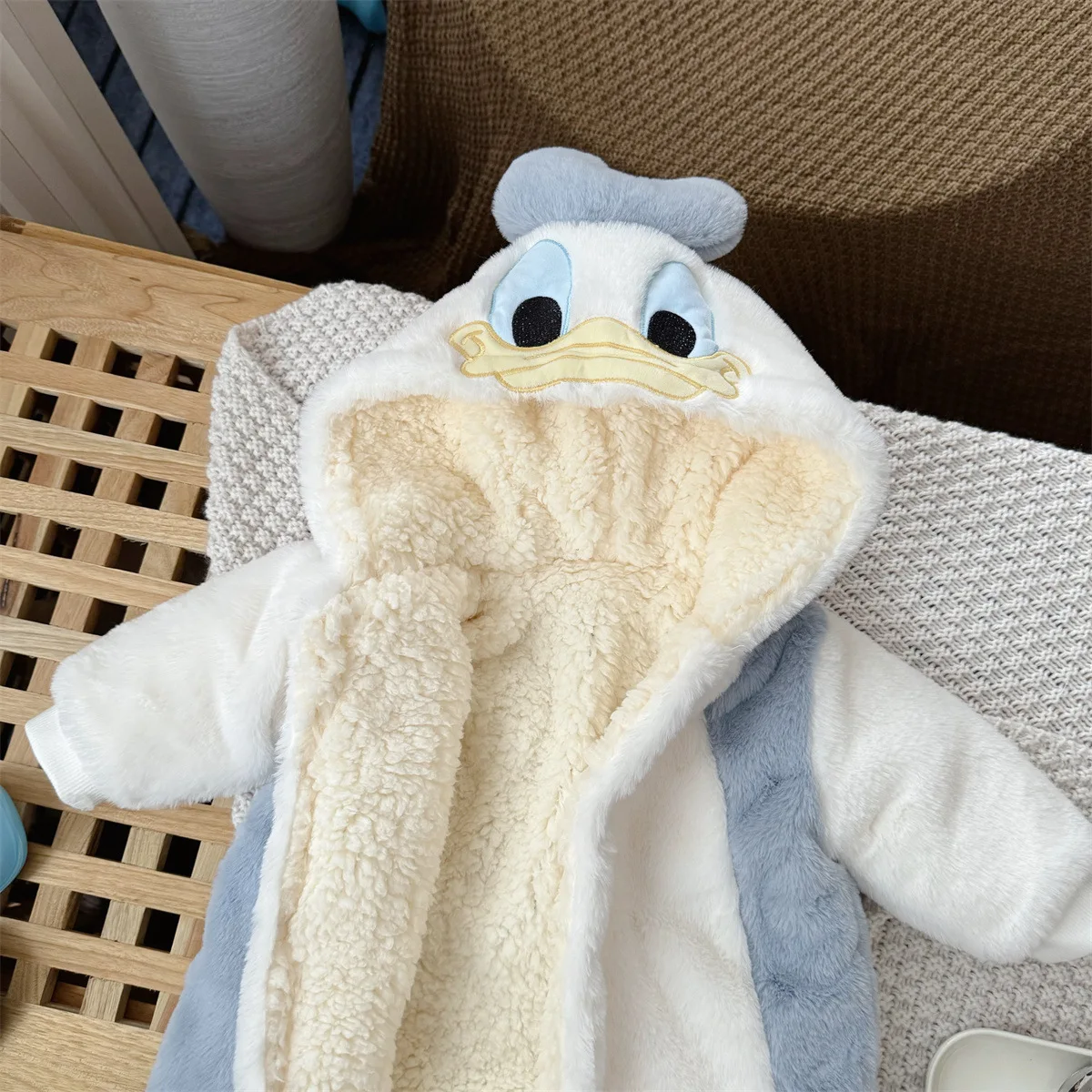 Hooded Fleece Romper