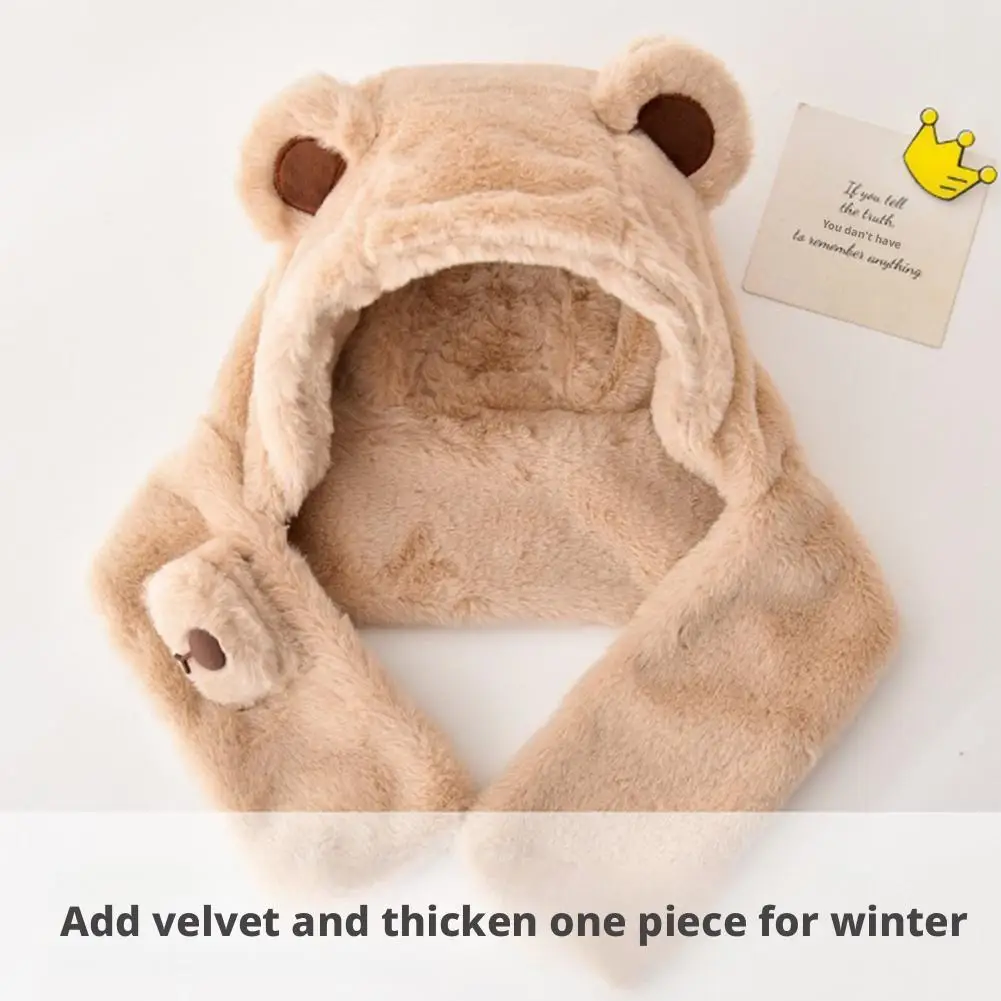 Teddy Bear Plush Hat