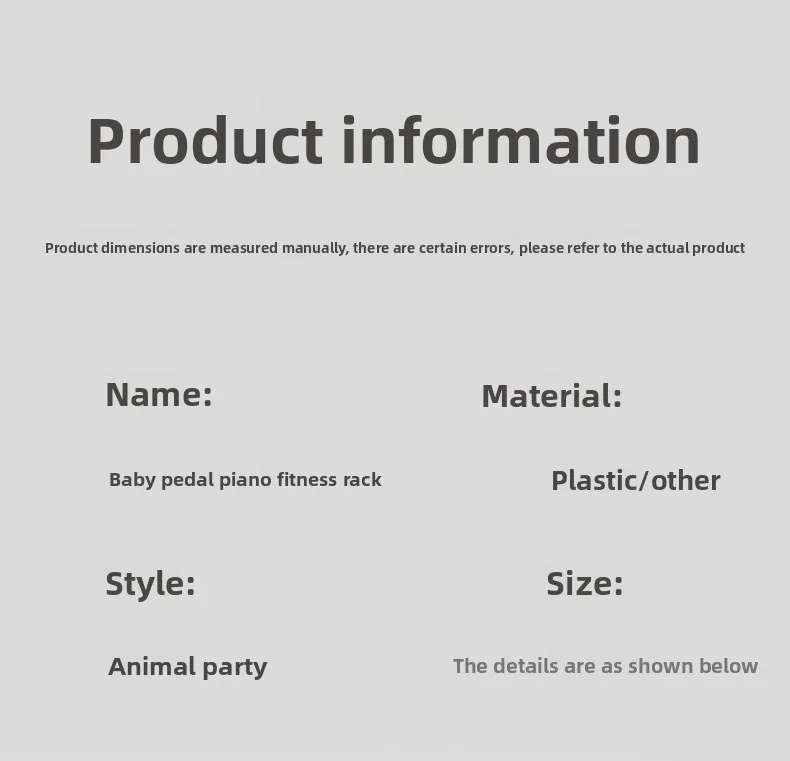 Baby Pedal Piano play mat