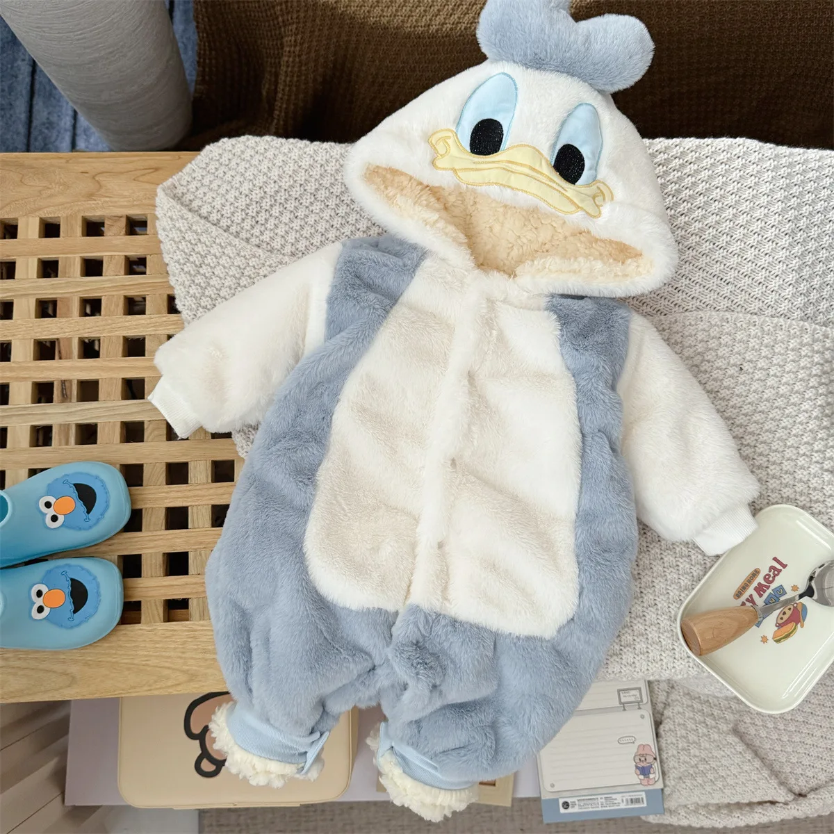 Hooded Fleece Romper