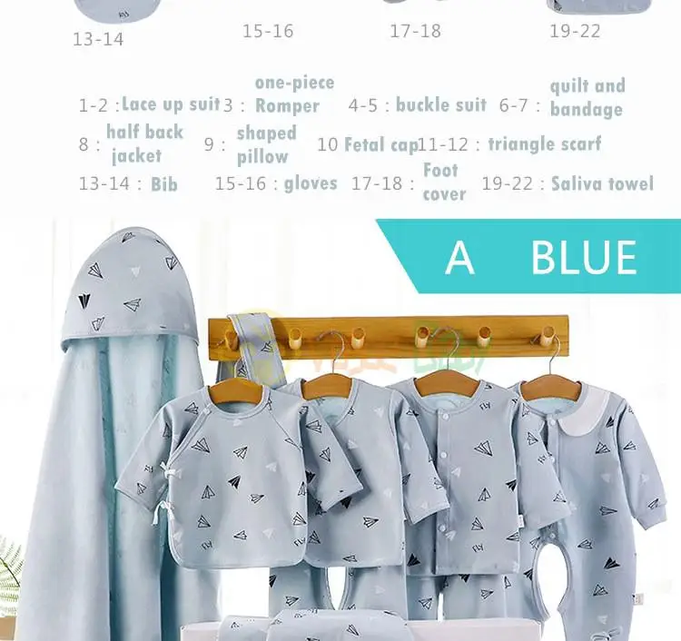 Newborn Baby Clothes Set 18/22pcs